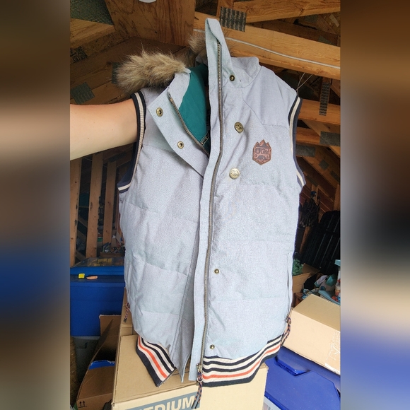 Picture Organic Women's Gray Vest Orange - Picture 1 of 4